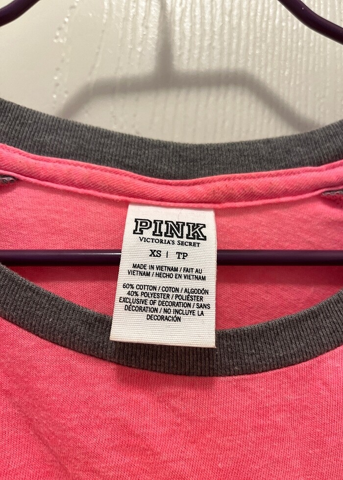 Victoria secret pink tişört - Görsel 4