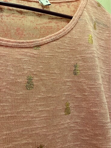 Pembe ananas desenli tişört - Görsel 3