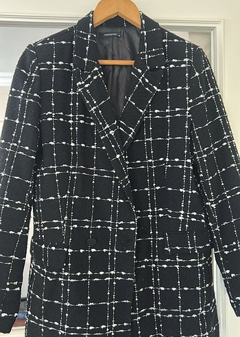 Düğmeli Siyah Kadın Blazer Ceket