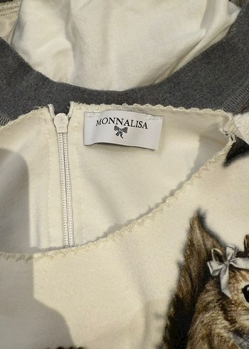 Bohem Desenli Tüylü Beyaz Kedi Kıyafeti - Görsel 2