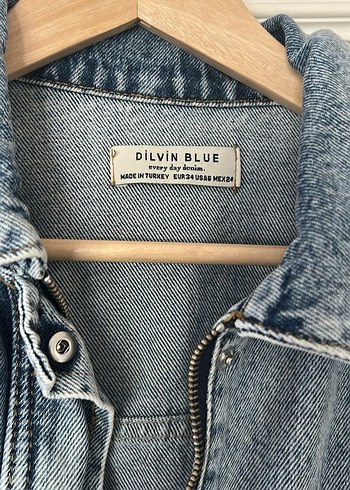 DiLViN Mavi Kadın Denim Ceket