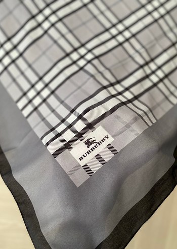 Burberry Gri Ekose Kadın Fular