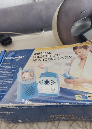 Beden Mavi ve Gri Bebek Kamerası ve Monitörü