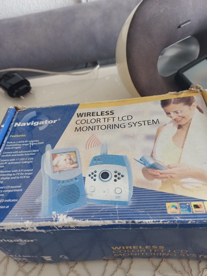 Mavi ve Gri Bebek Kamerası ve Monitörü - Görsel 3