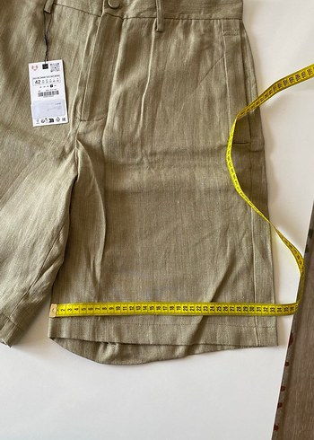 Keten Bermuda Şort - Görsel 9