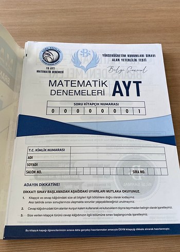  Beden AYT Matematik Branş Denemeleri 15x40