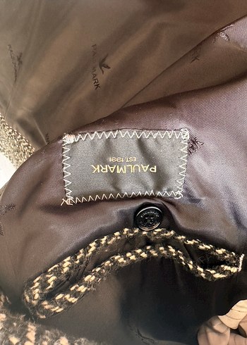 Gri Düğmeli Erkek Midi Yün Kaban - Görsel 6