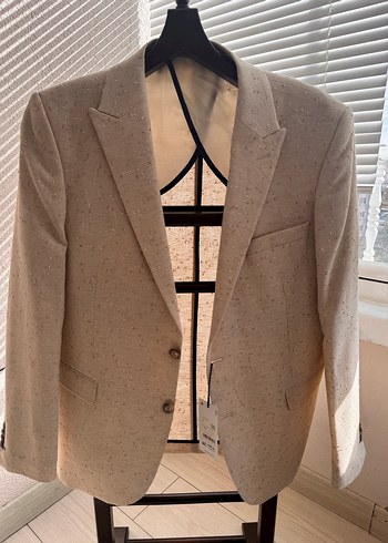 Paul Mark Bej Erkek Ofis Takım Elbise Ceket - Görsel 2