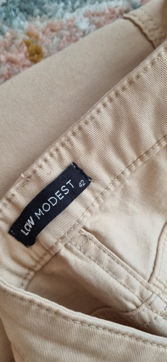 Bej Kadın Pantolon - Görsel 4