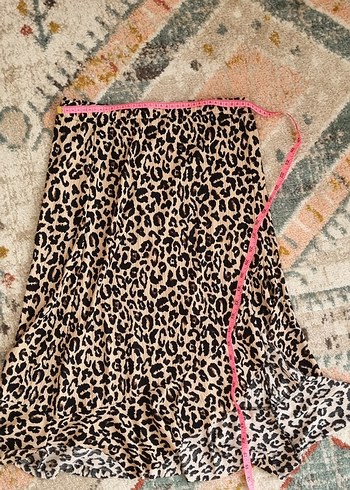 Leopar Desenli Midi Kadın Etek - Görsel 3