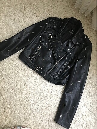 Zara biker ceket , trok detaylı