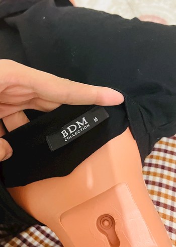 Desenli Siyah Midi Hamile Elbisesi - Görsel 6