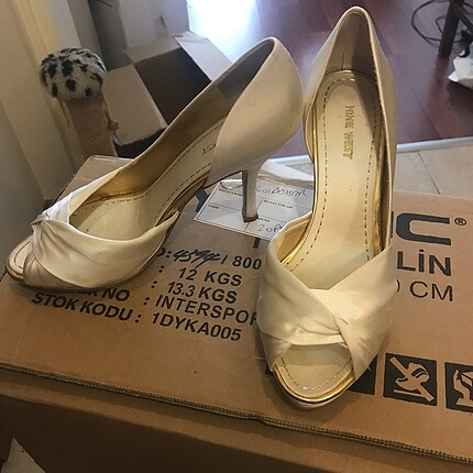 Nine West Ninewest marka saten şık topuklu ayakkabı