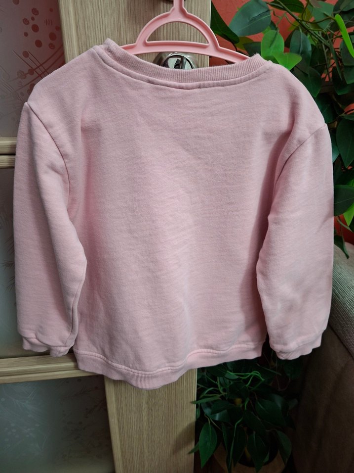 Pembe Minnie Mouse Baskılı Kız Sweatshirt - Görsel 2