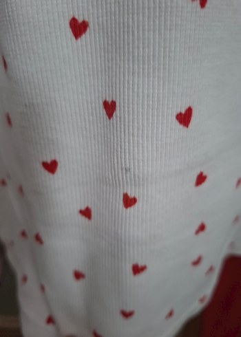 Uzun Kollu Kız çocuk Kırmızı beyaz alt üst Takım - Görsel 8