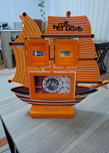 Renkli Yelkenli Masa Saati - Görsel 4