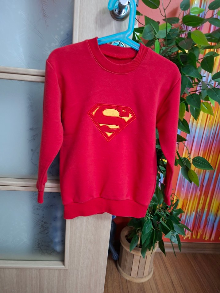 Kırmızı Erkek Çocuk Superman Sweatshirt - Görsel 2