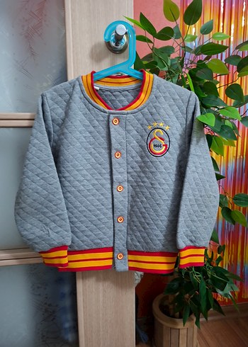 Düğmeli Gri Erkek Çocuk hırka Sweatshirt - Görsel 3