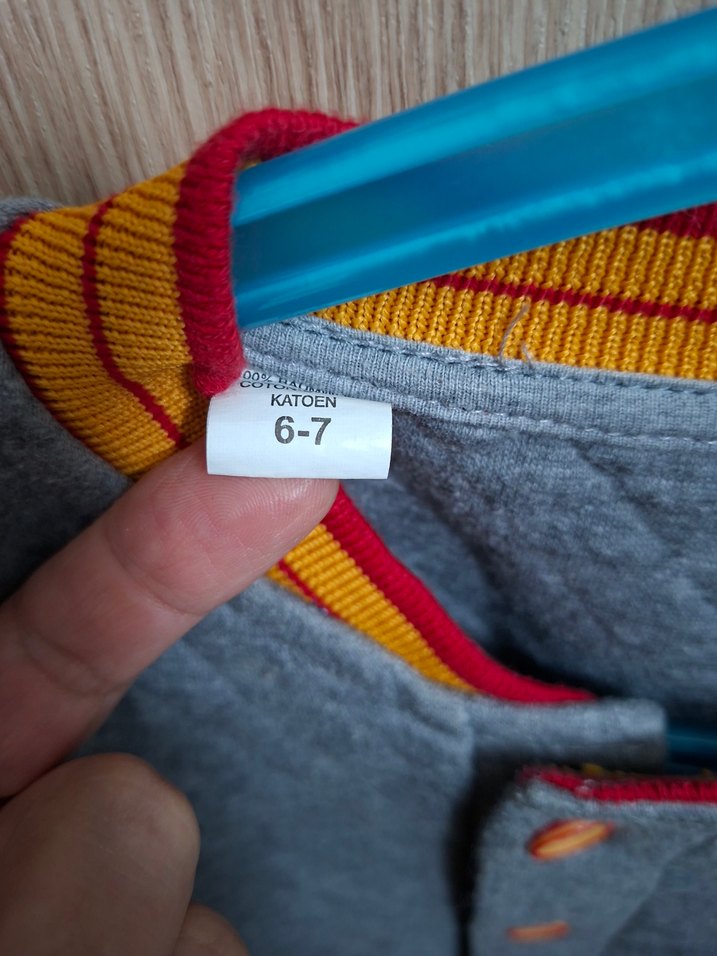 Düğmeli Gri Erkek Çocuk hırka Sweatshirt - Görsel 4