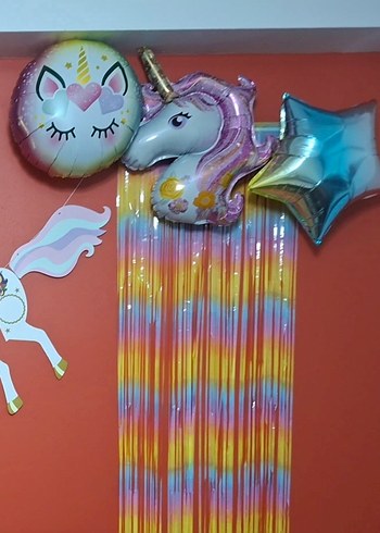 Unicorn Parti Süsleri lütfen açıklamayı okuyun - Görsel 4