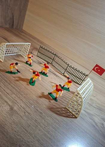 Futbol Oyuncuları ve Kale Seti doğum günü pasta süslemesi - Görsel 6