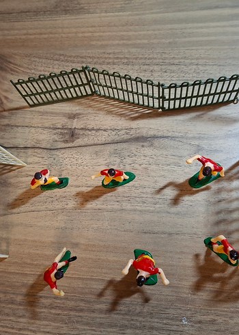 Futbol Oyuncuları ve Kale Seti doğum günü pasta süslemesi - Görsel 11