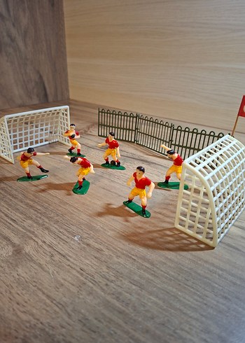 Futbol Oyuncuları ve Kale Seti doğum günü pasta süslemesi - Görsel 7
