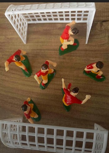 Futbol Oyuncuları ve Kale Seti doğum günü pasta süslemesi - Görsel 18