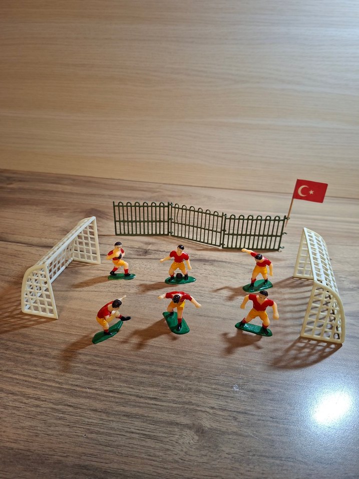 Futbol Oyuncuları ve Kale Seti doğum günü pasta süslemesi - Görsel 3