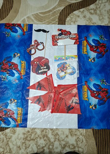 Örümcek Adam Doğum Günü Parti Seti - Görsel 4