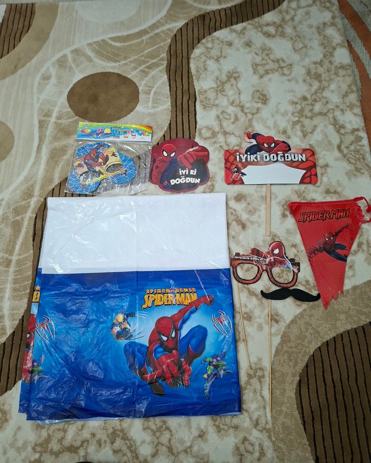 Örümcek Adam Doğum Günü Parti Seti - Görsel 3