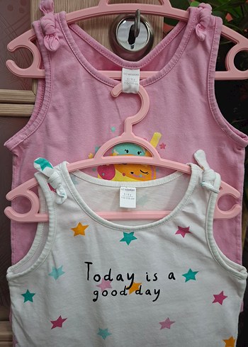 askılı kolsuz kız tişört 2li - Görsel 3