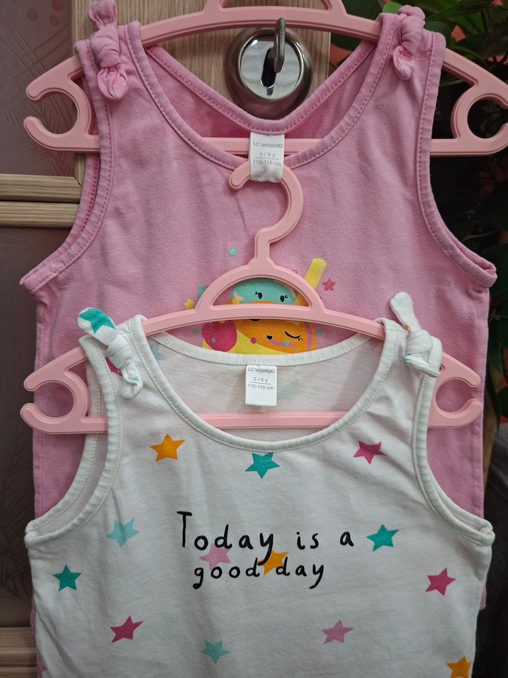 askılı kolsuz kız tişört 2li - Görsel 3