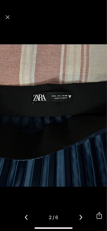 Zara Zara saten piliseli etek