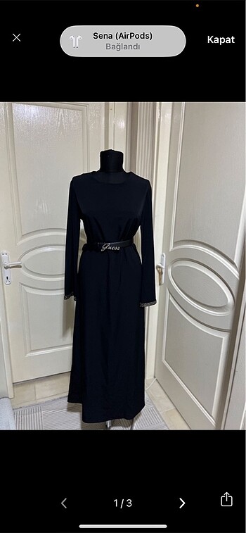 l Beden siyah Renk Abaya