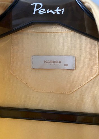 38 Beden Sarı Düğmeli Kadın Gömlek
