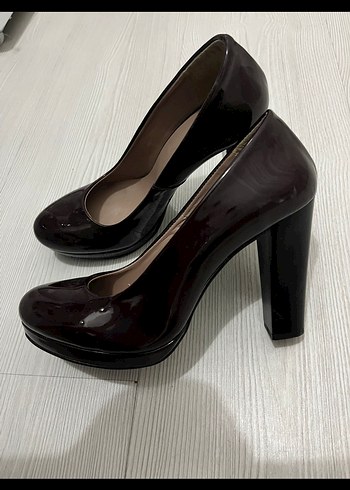 38 Beden siyah Renk Kadın Siyah Platform Topuklu Stiletto