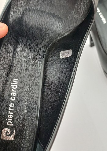 39 Beden Pierre Cardin Siyah Topuklu Klasik Kadın Ayakkabı