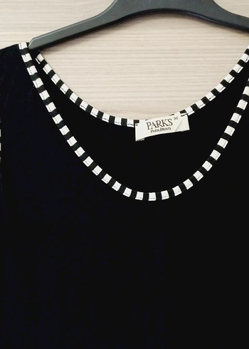 Siyah Penye Elbise - Görsel 3