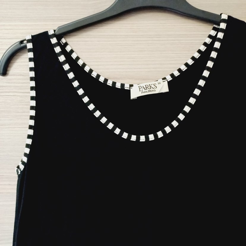 Siyah Penye Elbise - Görsel 3