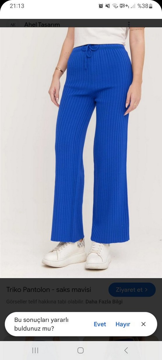 Mavi Triko Pantolon - Görsel 4