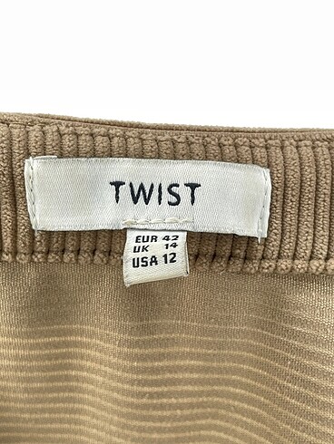 42 Beden kahverengi Renk Twist Ceket %70 İndirimli.