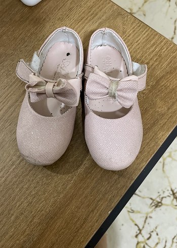 Kız Çocuk Pudra Pembe Fiyonklu Babet - Görsel 2