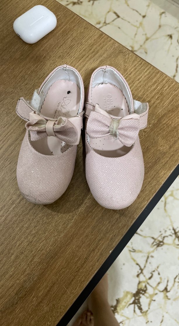 Kız Çocuk Pudra Pembe Fiyonklu Babet - Görsel 2