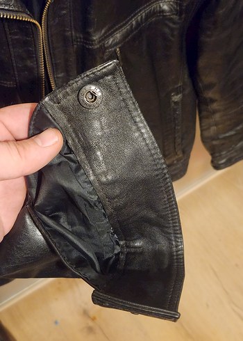 m Beden siyah Renk Siyah Deri Biker Ceket