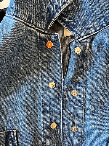 l Beden mavi Renk Mavi Denim Ceket
