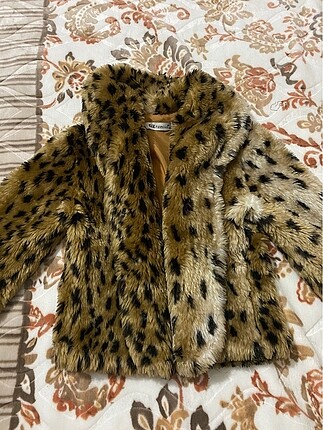 Peluş kürk leopar
