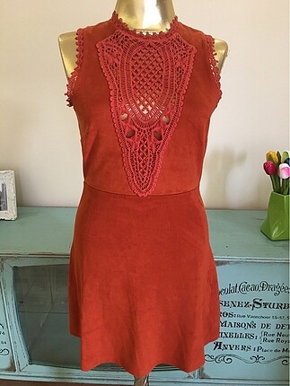 Topshop süet elbise