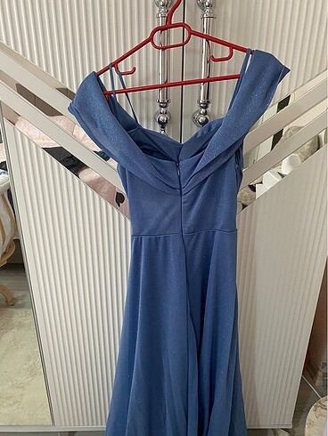 Mavi simli abiye - Görsel 5