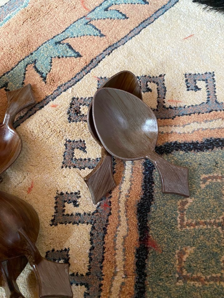 Koyu Kahverengi Ahşap Oyun Kaşığı - Görsel 2